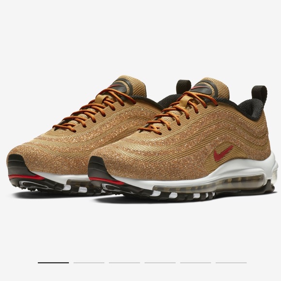 Nike Shoes - Nike AirMax 97 LX x Gold Swarovski Crystal